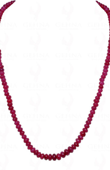 Ruby Gemstone Bead Necklace NP-1334