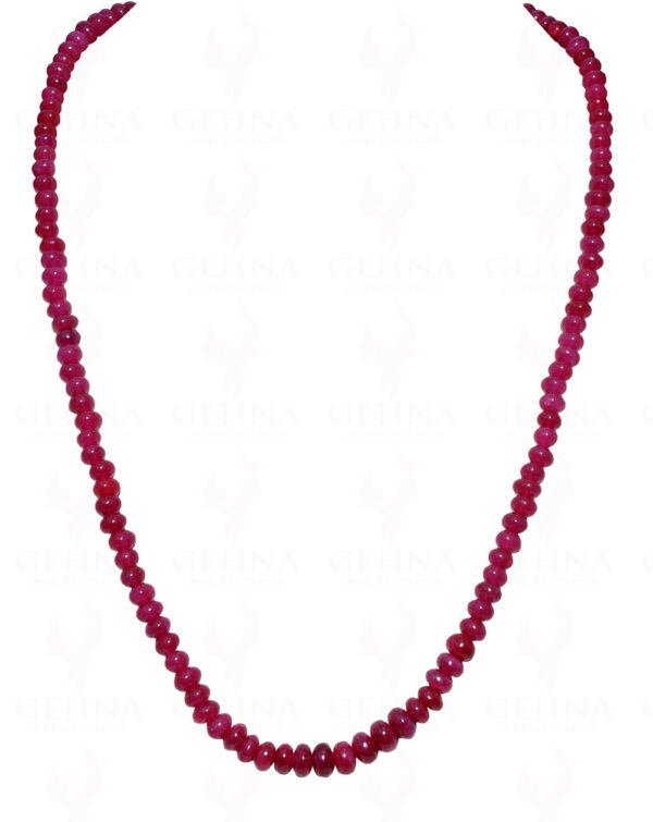 Ruby Gemstone Bead Necklace NP-1334