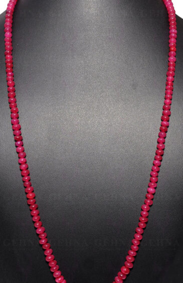 Ruby Gemstone Bead Necklace NP-1334