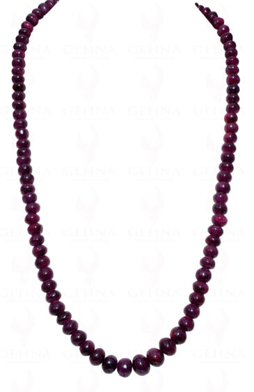 24″ Inches Ruby Gemstone Bead Necklace NP-1336