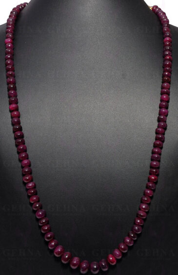 24″ Inches Ruby Gemstone Bead Necklace NP-1336