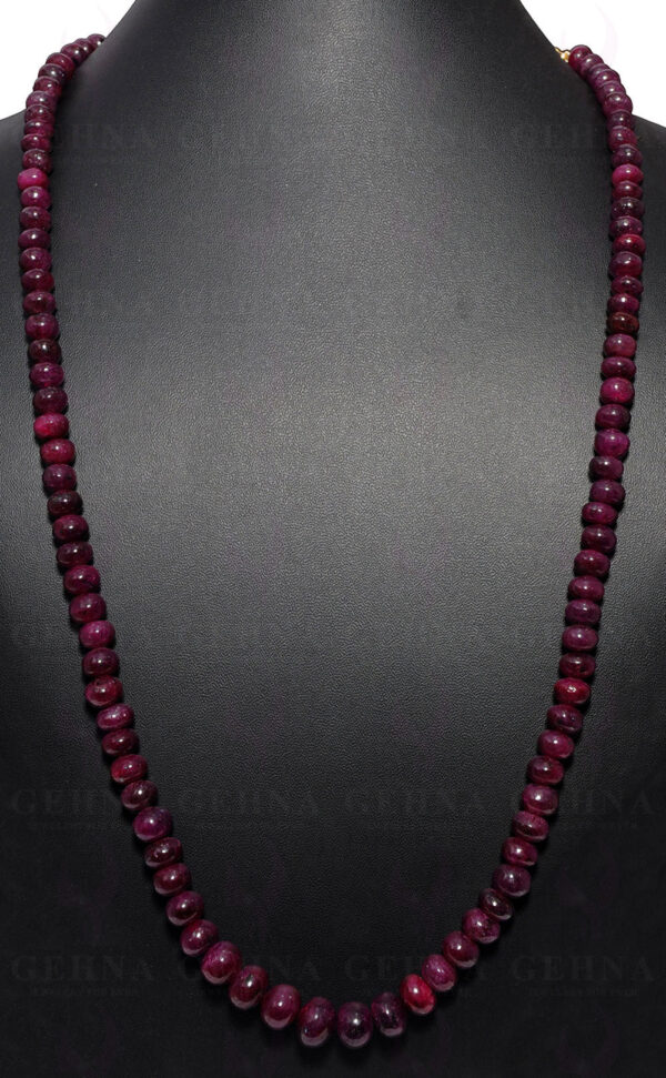 24" Inches Ruby Gemstone Bead Necklace NP-1336