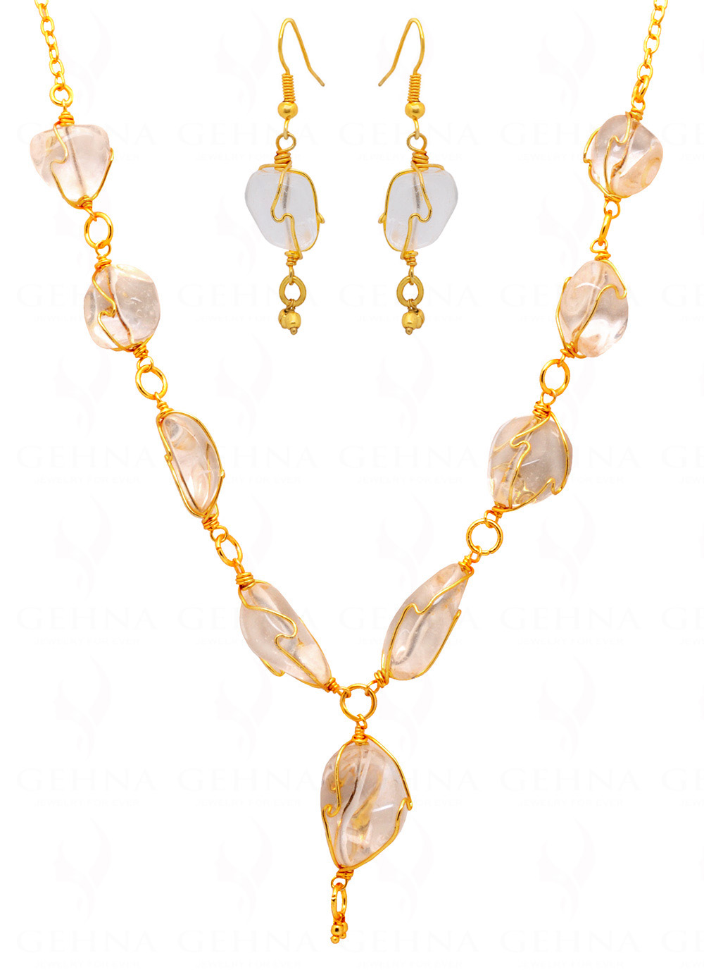 Transparent Rock Crystal Quartz Bead Necklace. – Antique Jewelry University