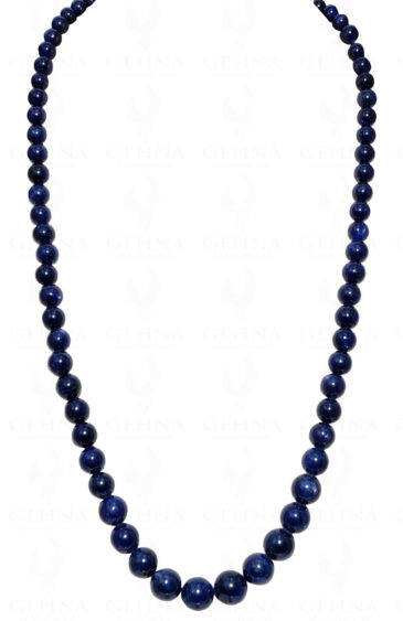 24″ Inches Blue Sapphire Gemstone Bead Necklace NP-1340