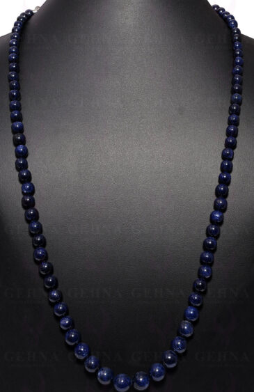 24″ Inches Blue Sapphire Gemstone Bead Necklace NP-1340