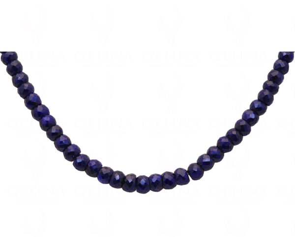 26" Inches Blue Sapphire Gemstone Faceted Bead Necklace NP-1341