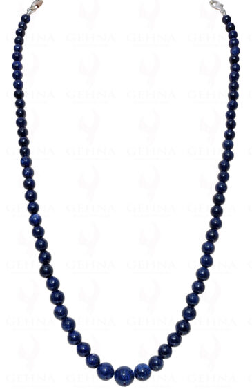 Blue Sapphire Gemstone Bead Necklace NP-1342