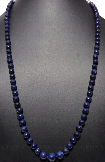 Blue Sapphire Gemstone Bead Necklace NP-1342