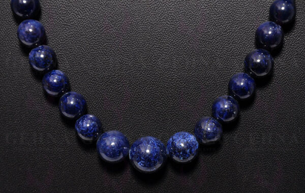 Blue Sapphire Gemstone Bead Necklace NP-1342