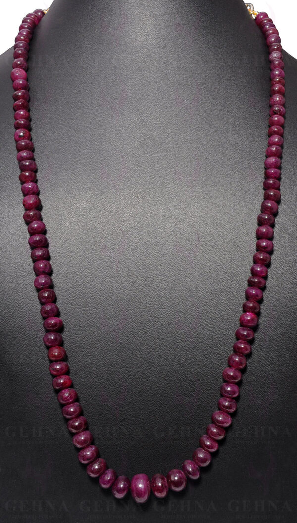 22" Inches Ruby Gemstone Bead Necklace NP-1345