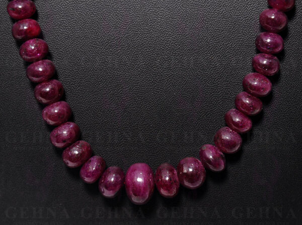 22" Inches Ruby Gemstone Bead Necklace NP-1345