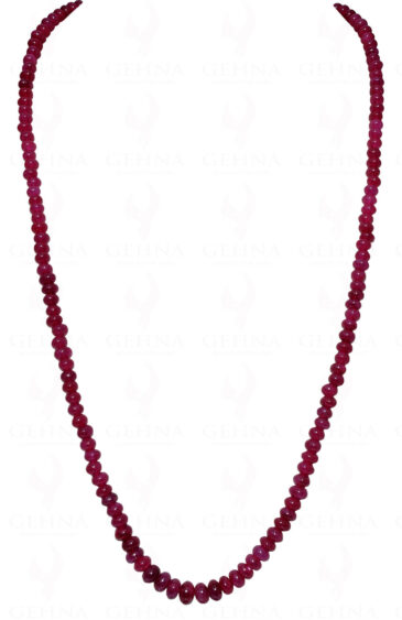 26″ Inches Ruby Gemstone Bead Necklace NP-1346