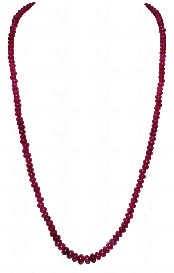 26" Inches Ruby Gemstone Bead Necklace NP-1346