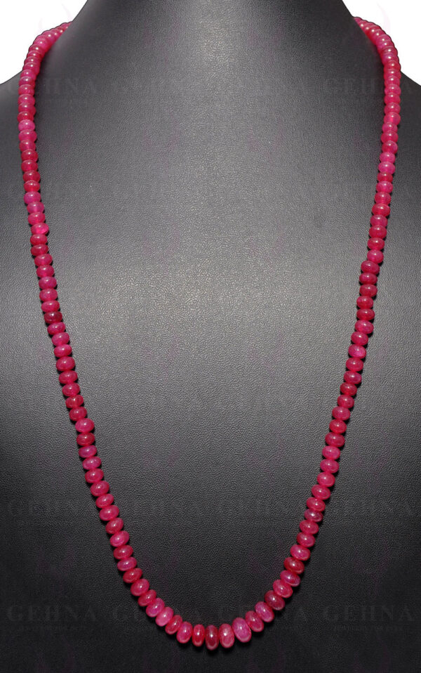 26" Inches Ruby Gemstone Bead Necklace NP-1346