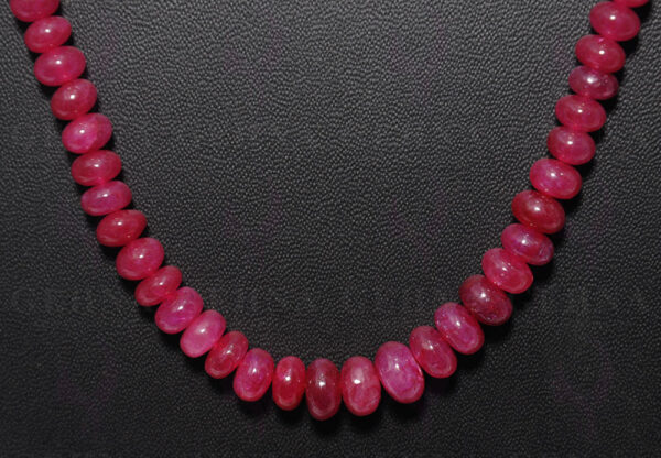 26" Inches Ruby Gemstone Bead Necklace NP-1346