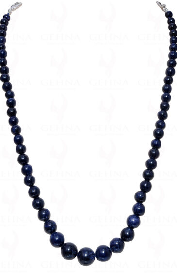 Blue Sapphire Gemstone Bead Necklace NP-1349