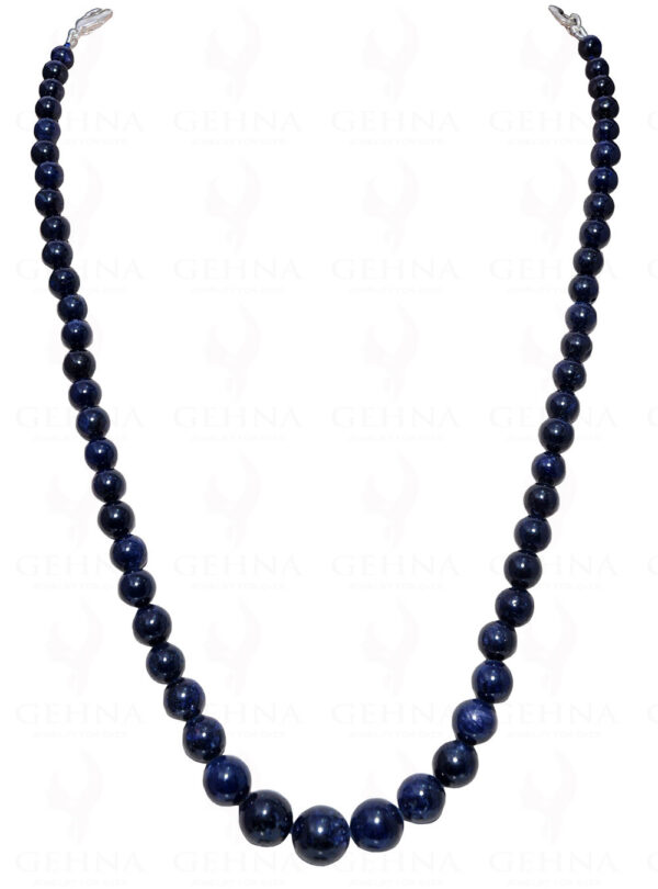 Blue Sapphire Gemstone Bead Necklace NP-1349