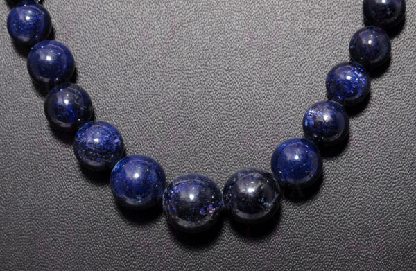 Blue Sapphire Gemstone Bead Necklace NP-1349