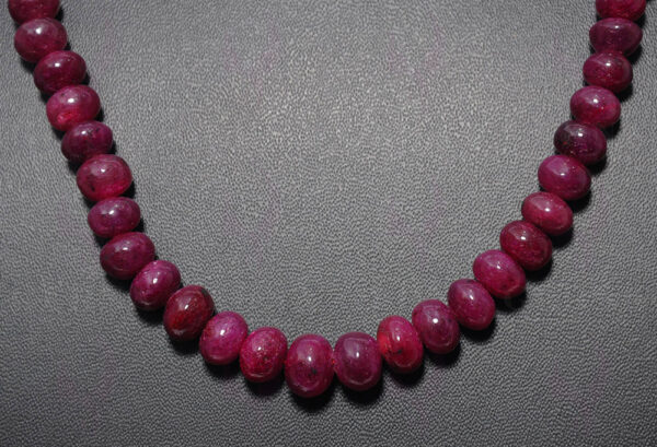 Ruby Gemstone Bead Necklace NP-1351