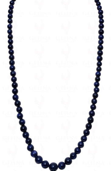 26″ Inches Blue Sapphire Gemstone Bead Necklace NP-1352