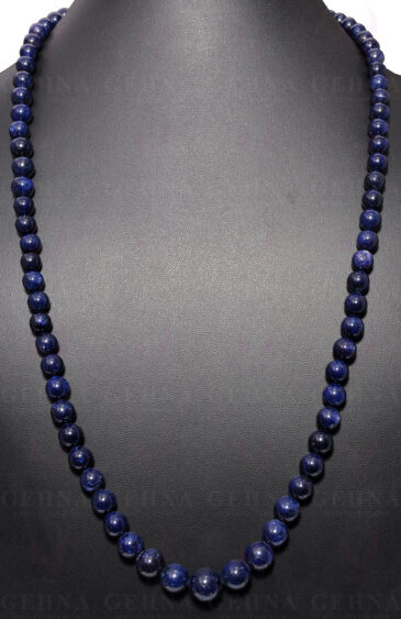 26″ Inches Blue Sapphire Gemstone Bead Necklace NP-1352