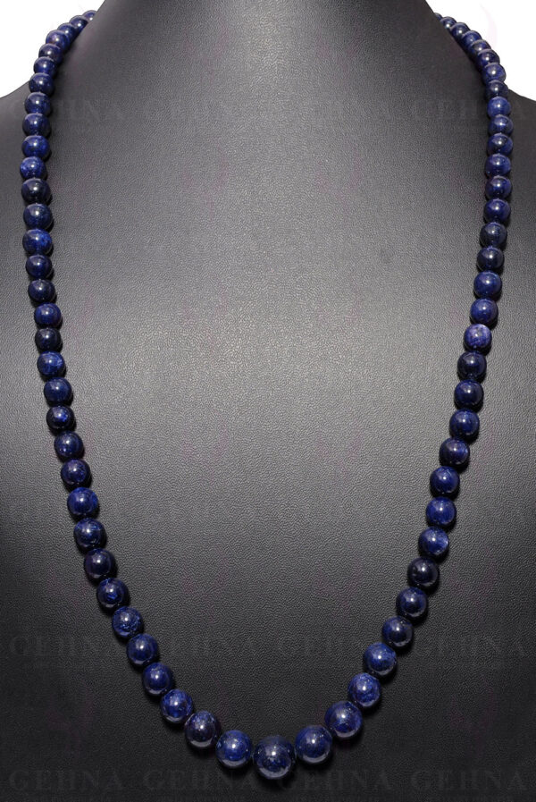 26" Inches Blue Sapphire Gemstone Bead Necklace NP-1352