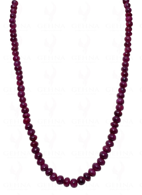 Ruby Gemstone Bead Necklace NP-1353