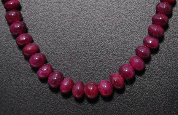 Ruby Gemstone Bead Necklace NP-1353