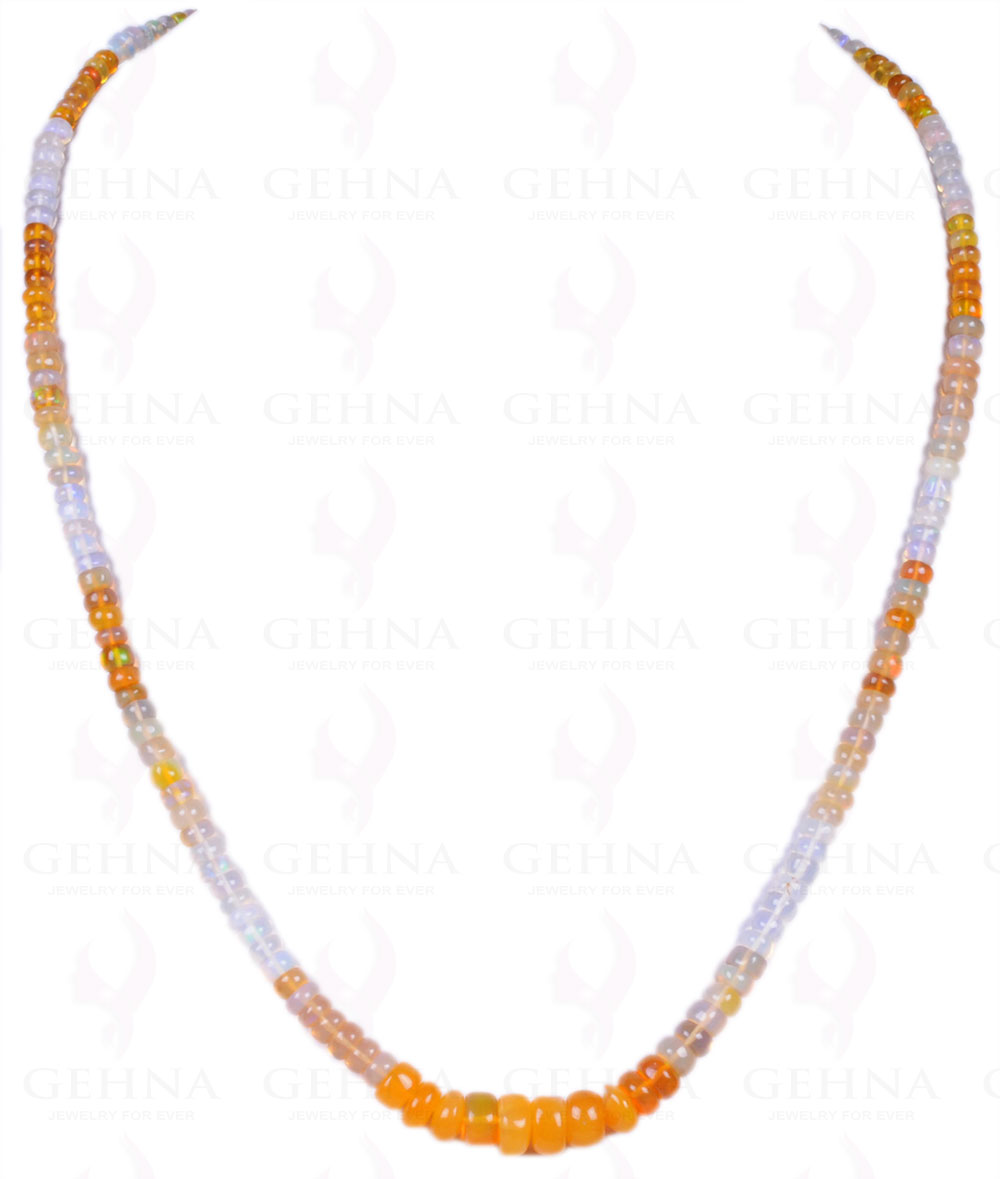 Multi Color Australian Opal Gemstone Round Bead Strand NS-1354