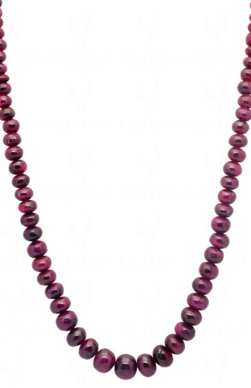 Ruby Gemstone Bead Necklace NP-1354