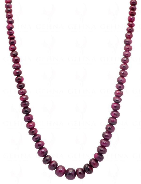 Ruby Gemstone Bead Necklace NP-1354