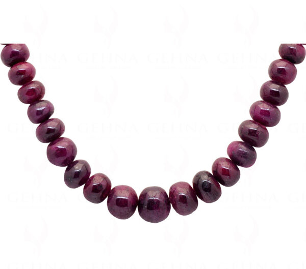 Ruby Gemstone Bead Necklace NP-1354