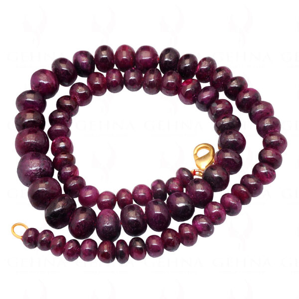 Ruby Gemstone Bead Necklace NP-1354