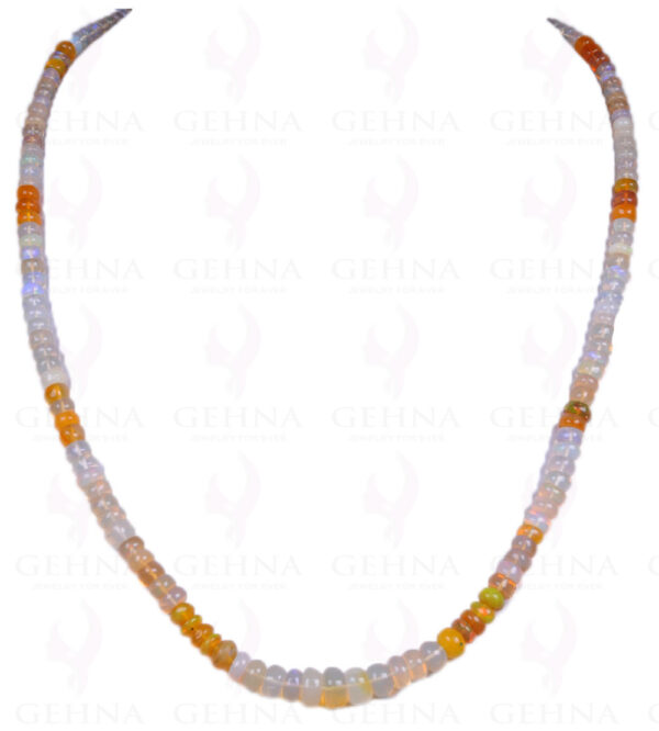 Multi Color Australian Opal Gemstone Round Bead Strand NS-1355