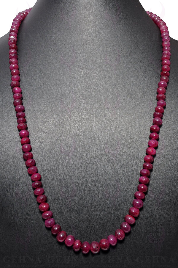 26" Inches Ruby Gemstone Bead Necklace NP-1356