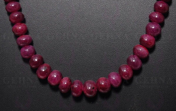 26" Inches Ruby Gemstone Bead Necklace NP-1356