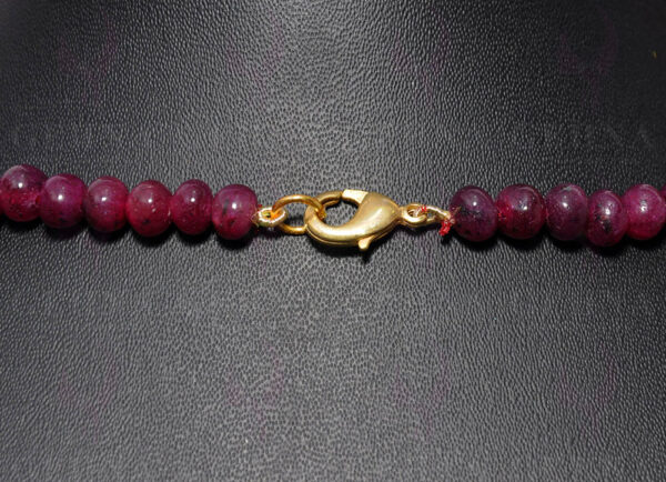 26" Inches Ruby Gemstone Bead Necklace NP-1356