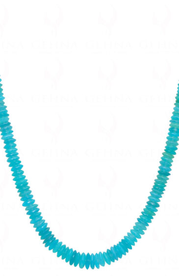 Blue Chalcedony Gemstone Faceted Bead String  NS-1359