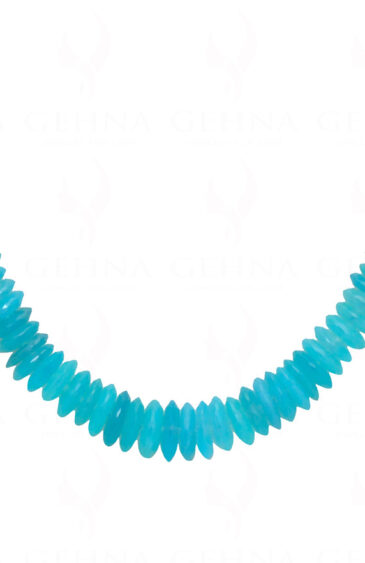 Blue Chalcedony Gemstone Faceted Bead String  NS-1359