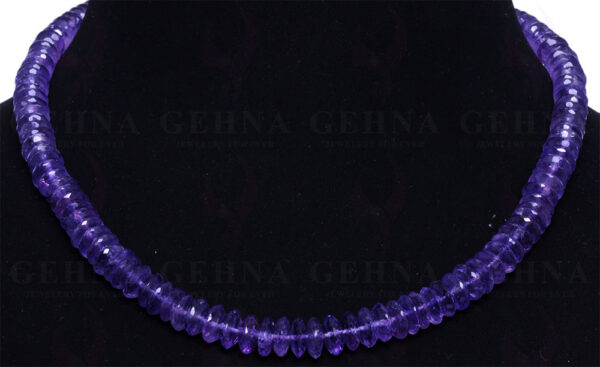 Amethyst Gemstone Faceted Bead String  NS-1362