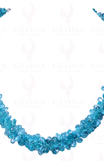 Apatite Gemstone Almond Shaped String NS-1365