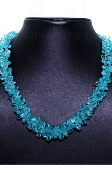 Apatite Gemstone Almond Shaped String NS-1365