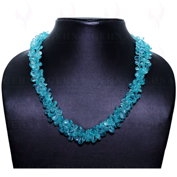 Apatite Gemstone Almond Shaped String NS-1365