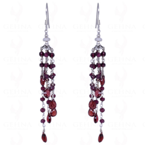 Garnet Drop Earrings in Gold - JusticeJewelers