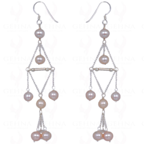 Mother Of Pearl Earrings Made In .925 Sterling Silver ES-1387