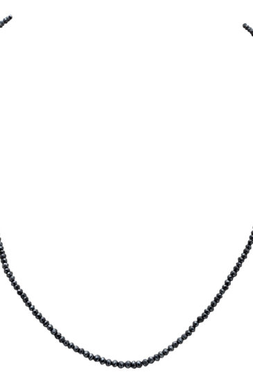 Black Diamond Gemstone Faceted Bead String NP-1402