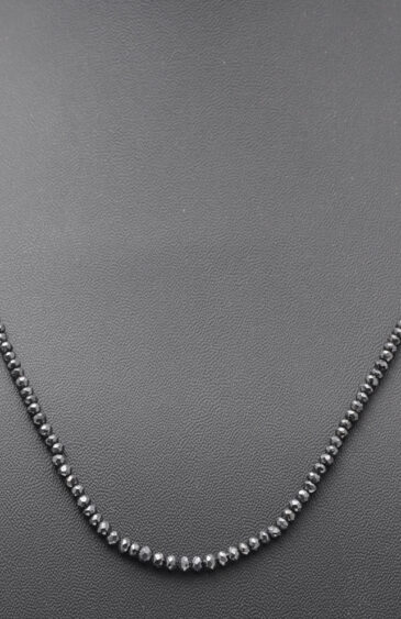 Black Diamond Gemstone Faceted Bead String NP-1402
