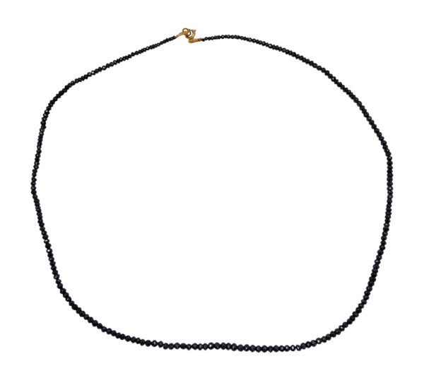 Black Diamond Gemstone Faceted Bead String NP-1402