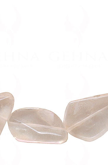 Citrine Gemstone Tumbled Shaped Bead Necklace NS-1407