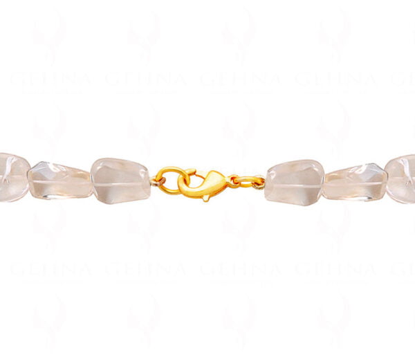 Citrine Gemstone Tumbled Shaped Bead Necklace NS-1407